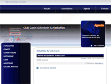 Tablet Screenshot of club-canin.schirrhein-schirrhoffen.fr